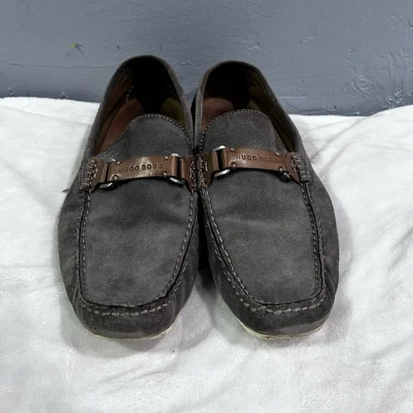 Hugo Boss Suede Driving Shoes - Picture 1 of 2